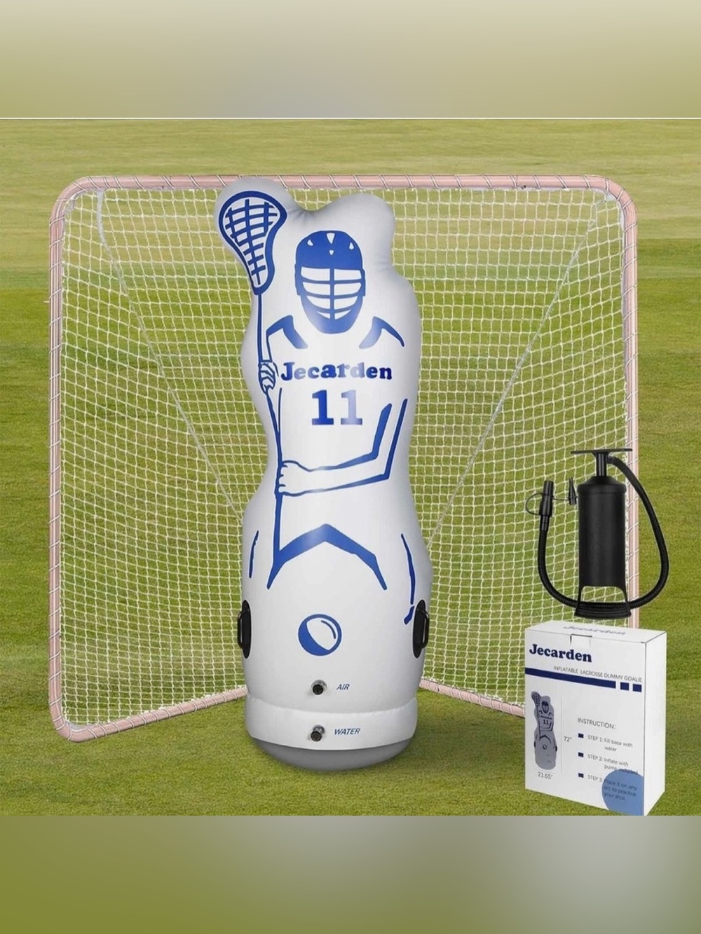 Jecarden Inflatable Goalie Shot
Blocker Dodging Dummy (Goal NOT
Included)
